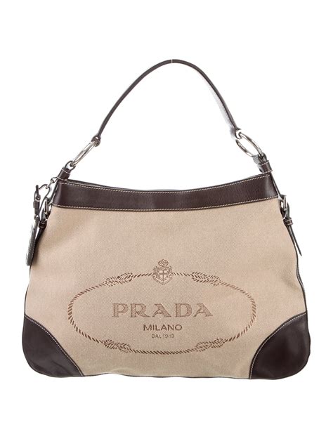 prada jacquard hobo bag